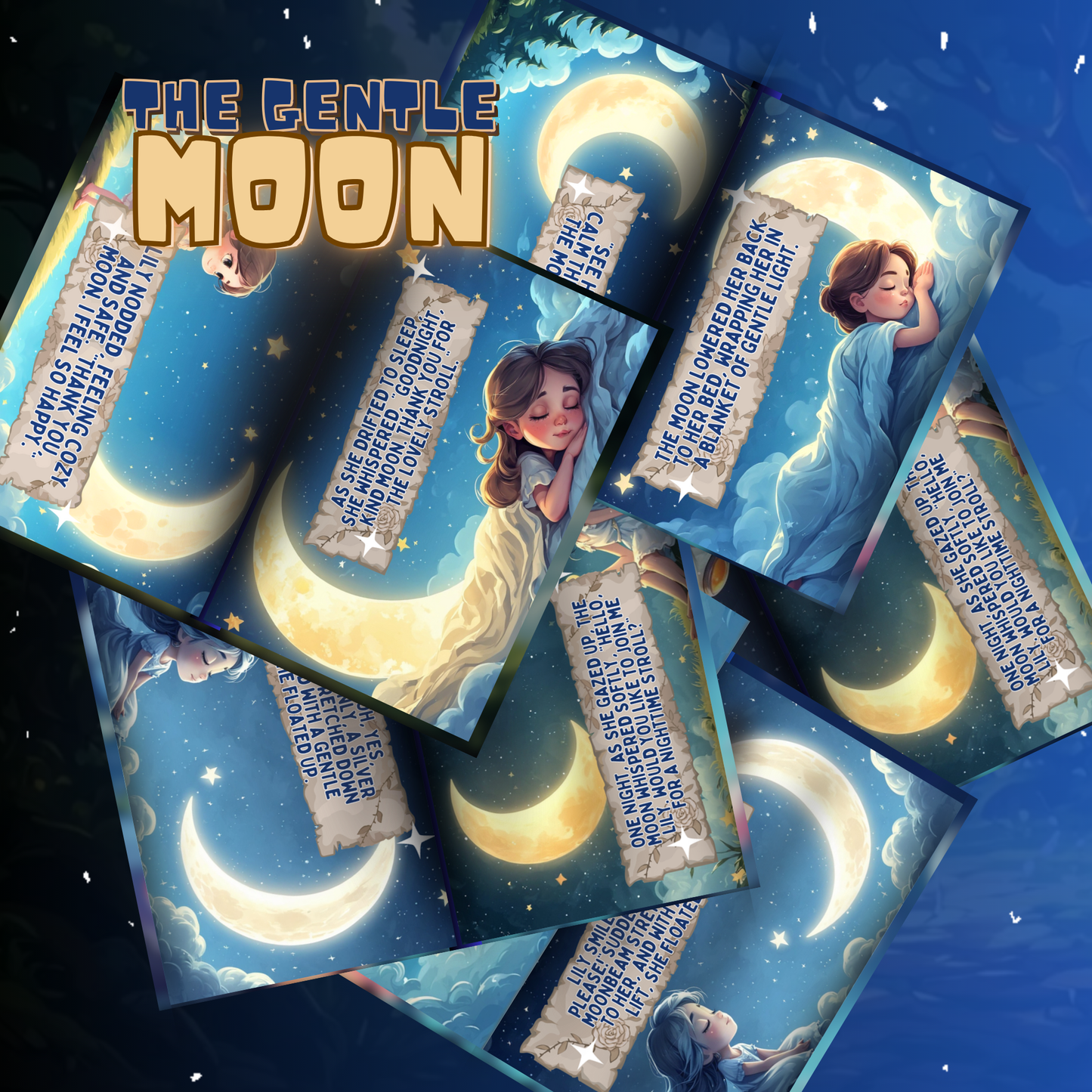 Bundle story book featuring The Gentle Moon with enchanting illustrations for children's bedtime reading
