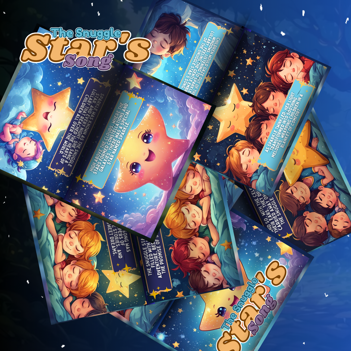 My Kids Dream bundle story book featuring colorful illustrations of children and a starry night theme