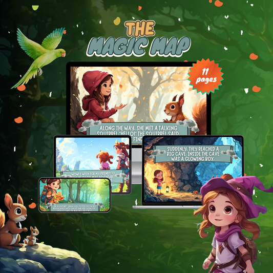 The Magic Map digital storybook for kids featuring colorful illustrations and engaging characters