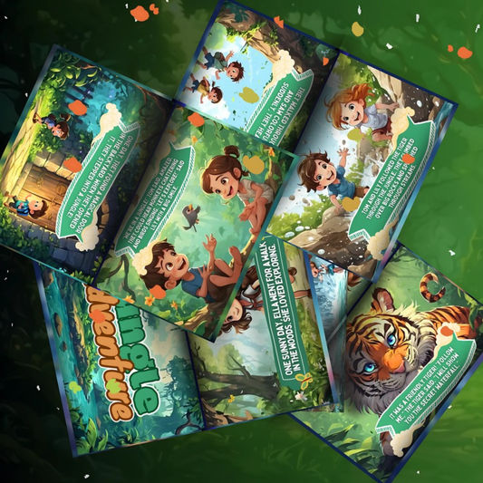 My Kids Dream Jungle Adventure Storybook featuring vibrant illustrations and engaging characters