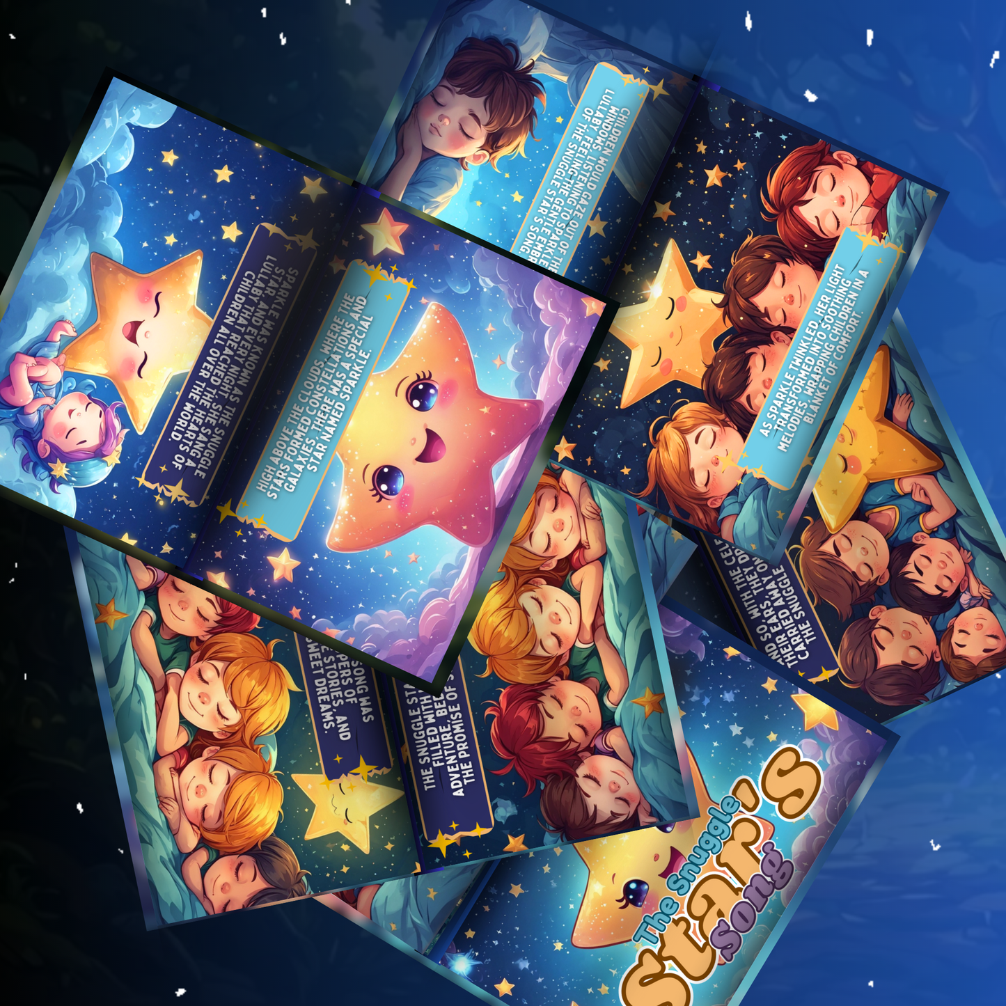 My Kids Dream kids bedtime storybook featuring illustrated stars and children sleeping peacefully
