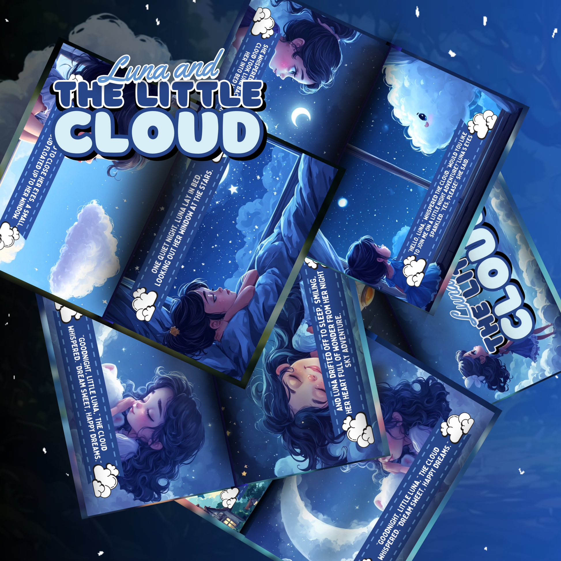 My Kids Dream Story Book Bundle Volume 2 featuring Luna and The Little Cloud illustrations