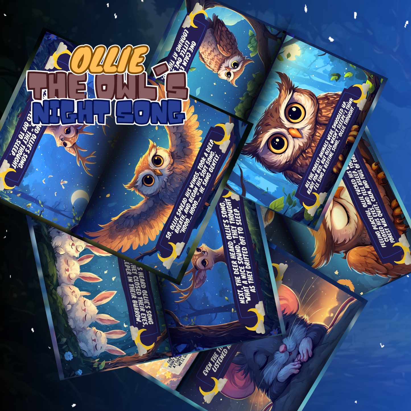 Story book bundle Volume 2 featuring Ollie the Owl's Night Song with vibrant illustrations and engaging stories